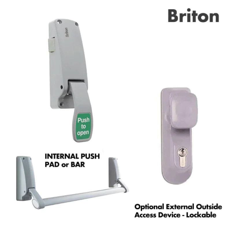 Fire Exit / Emergency Exit Door - Panic Push Pad + Optional Outside Access Device - Personnel Steel Fire Exit Door Fire Exit / Emergency Exit Door - Panic Push Pad + Optional Outside Access Device - Personnel Steel Fire Exit Door