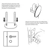 Door Blanking Plate c/w 2 x Screws - for blanking off existing holes on the single point locking steel security door Door Blanking Plate c/w 2 x Screws - for blanking off existing holes on the single point locking steel security door