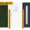 **CLEARANCE** Steel Security Personnel Pedestrian Door - Industrial Grade Exterior Outdoor Security Door for Garage, Warehouse, Shed, Industrial Unit, Lockup, Shed, Shipping Container, Farm Barn