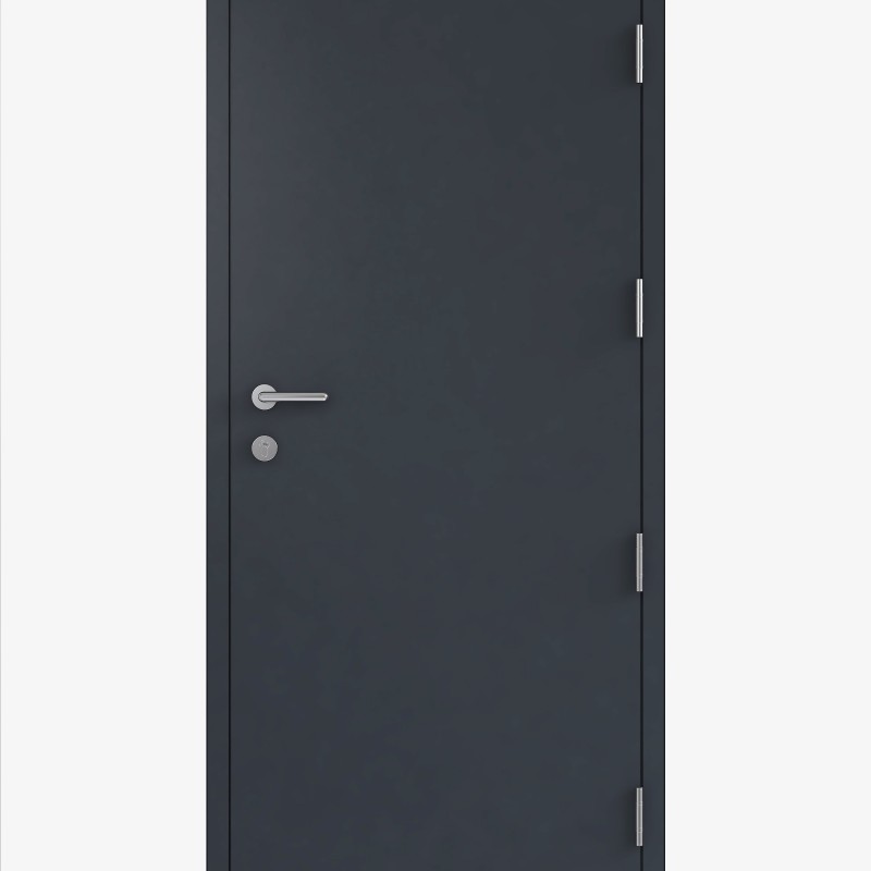 Double Steel Security Personnel Pedestrian Door - Industrial Grade Exterior Outdoor Security Door - 1800mm w x 2035mm h