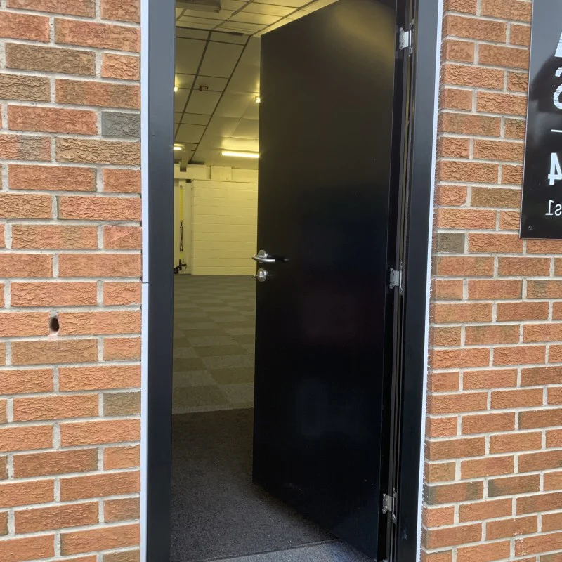 **CLEARANCE** Steel Security Personnel Pedestrian Door - Industrial Grade Exterior Outdoor Security Door for Garage, Warehouse, Shed, Industrial Unit, Lockup, Shed, Shipping Container, Farm Barn