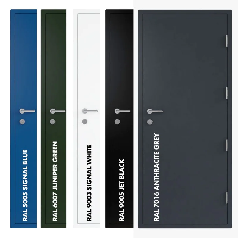 **CLEARANCE** Steel Security Personnel Pedestrian Door - Industrial Grade Exterior Outdoor Security Door for Garage, Warehouse, Shed, Industrial Unit, Lockup, Shed, Shipping Container, Farm Barn