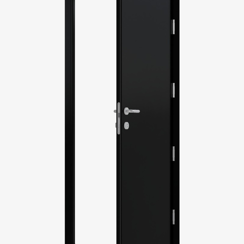 Double Steel Security Personnel Pedestrian Door - Industrial Grade Exterior Outdoor Security Door - 1800mm w x 2035mm h