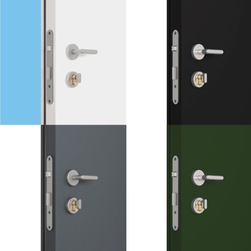 Lock, Handle & Key Set c/w Key Lock + 3 Keys 