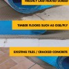 Tile decoupling mat / anti-crack matting - uncoupling waterproof membrane rapid mat durable base roll for under tile 3.6mm