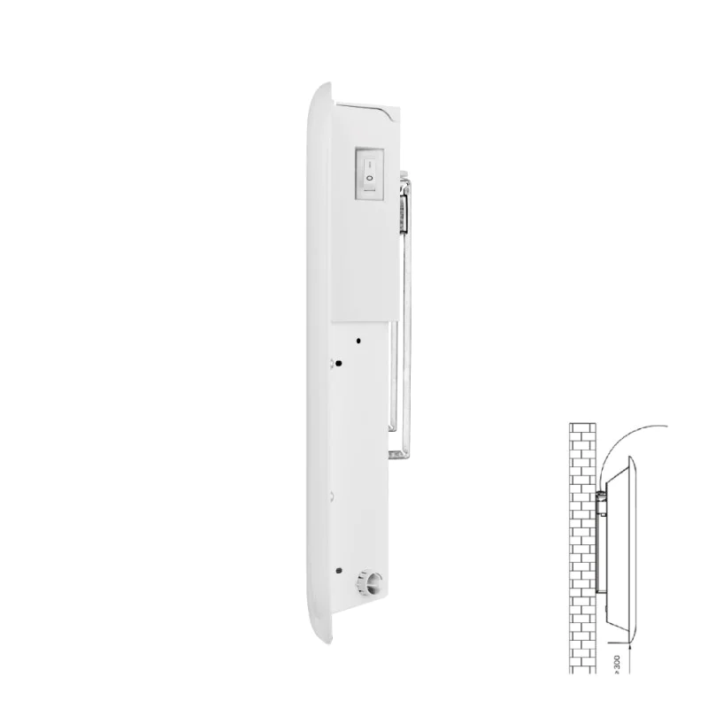 BULK Trade X10 Pack - 1kw / 1.5kw / 2kw Electric Panel Heaters Wall Mounted - LOT20/ERP Compliant c/w 24/7 Timer / Thermostat - Wall Hung Fixings + Mounting Feet