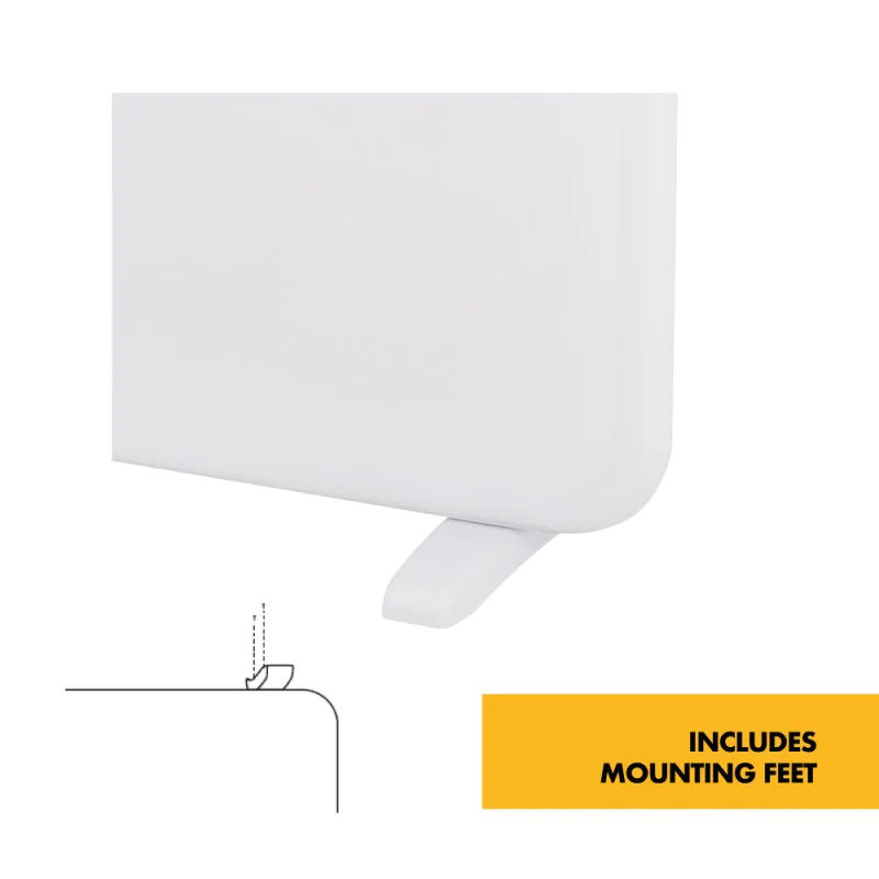 BULK Trade X10 Pack - 1kw / 1.5kw / 2kw Electric Panel Heaters Wall Mounted - LOT20/ERP Compliant c/w 24/7 Timer / Thermostat - Wall Hung Fixings + Mounting Feet