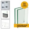 Spigot Glass Balustrade / Handrail - (Pair of) Spigot Mounted 304 Grade Stainless Steel Spigots - 10mm Toughened Glass 0.74kN / 1.5kN / 3.0kN Spigot Glass Balustrade / Handrail - (Pair of) Spigot Mounted 304 Grade Stainless Steel Spigots - 10mm Toughened Glass 0.74kN / 1.5kN / 3.0kN
