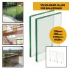 Glass Standoff Balustrade - Side Fix / Face Fix Handrail (Adaptor Face Fix Fixings) 12mm Toughened Glass - Set of 4 c/w Stainless Steel Fixings 38mm 0.74kN / 1.5kN / 3.0kN