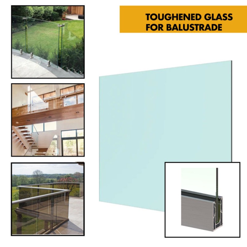 Frameless Glass Balustrade End Cap - Silver