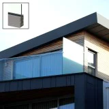 Glass Balustrade inc. Frameless Glass Aluminium Channel 