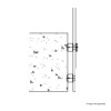 Glass Standoff Balustrade - Side Fix / Face Fix Handrail (Adaptor Face Fix Fixings) 12mm Toughened Glass - Set of 4 c/w Stainless Steel Fixings 38mm 0.74kN / 1.5kN / 3.0kN