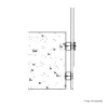 Glass Standoff Balustrade - Side Fix / Face Fix Handrail (Adaptor Face Fix Fixings) 12mm Toughened Glass - Set of 4 c/w Stainless Steel Fixings 38mm 0.74kN / 1.5kN / 3.0kN