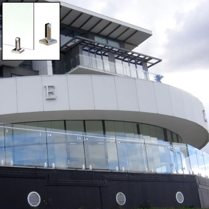 Spigot Glass Balustrade / Handrail - (Pair of) Spigot Mounted 304 Grade Stainless Steel Spigots - 10mm Toughened Glass 0.74kN / 1.5kN / 3.0kN Spigot Glass Balustrade / Handrail - (Pair of) Spigot Mounted 304 Grade Stainless Steel Spigots - 10mm Toughened Glass 0.74kN / 1.5kN / 3.0kN