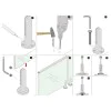 Spigot Glass Balustrade / Handrail - (Pair of) Spigot Mounted 304 Grade Stainless Steel Spigots - 10mm Toughened Glass 0.74kN / 1.5kN / 3.0kN Spigot Glass Balustrade / Handrail - (Pair of) Spigot Mounted 304 Grade Stainless Steel Spigots - 10mm Toughened Glass 0.74kN / 1.5kN / 3.0kN