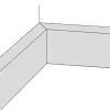 MDF Skirting Board - Pre-Primed White 3m Moisture Resistant MDF Wall Skirting Board - Bullnose Grooved Square Contemporary Modern - 3m lengths