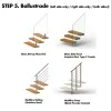 Mono/Single Stringer Staircase (Central Spine) - Custom Made Bespoke Stairs / Staircases (Mono/single Stringer Staircase, Double Plate Stairs, Zigzag Stairs. Floating Staircase)