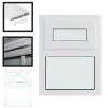 UPVC Window White - Single 610mm w x 820mm h Top Hung Opening (RAL9010) 1P