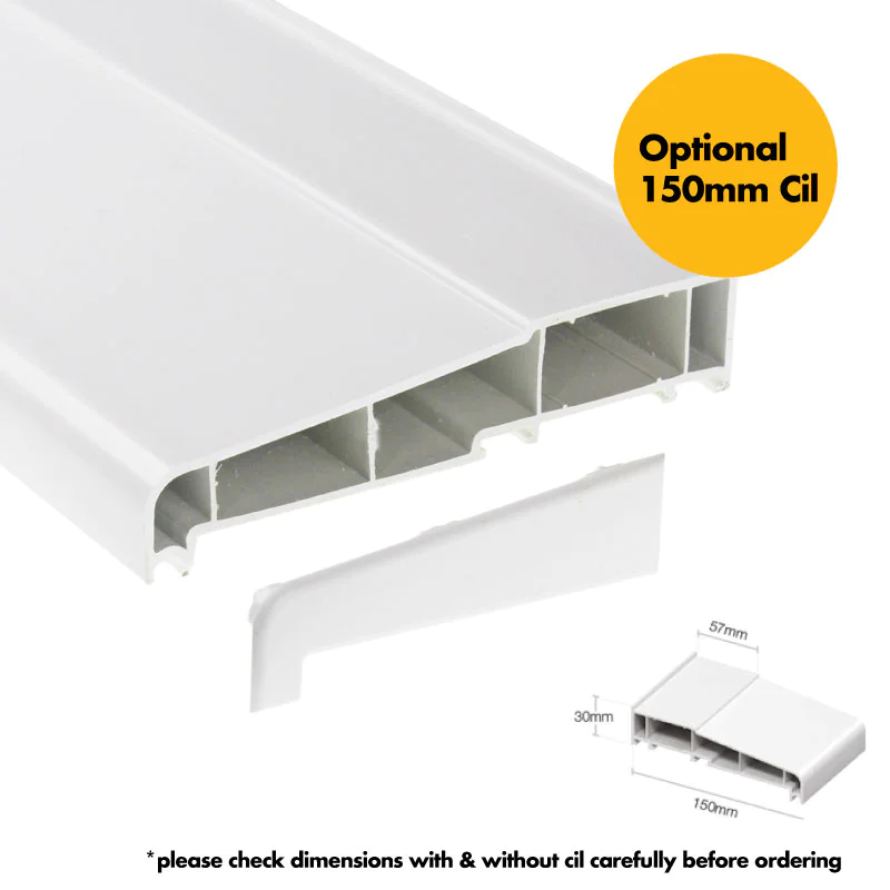 UPVC Window White - Double 1190mm w x 1040mm h (RAL9010) Left or Right Opening 2P UPVC Window White - Double 1190mm w x 1040mm h (RAL9010) Left or Right Opening 2P