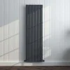 Vertical Radiator - Flat Anthracite Grey RAL7016 - Tall Tower Traditional Column Wall Mount Radiator - Single & Double Panel