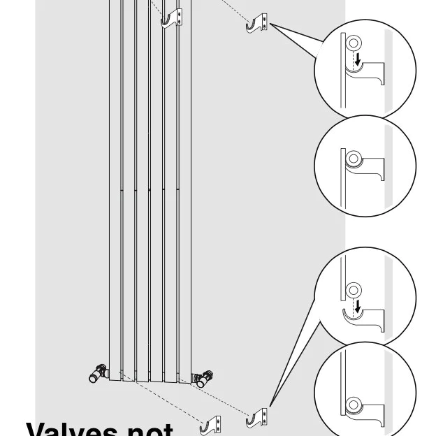 Vertical Radiator - Oval Anthracite Grey RAL7016 - Tall Tower Traditional Column Wall Mount Radiator - Single & Double Panel