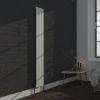 Vertical Radiator - Flat Gloss White RAL9003 - Tall Tower Traditional Column Wall Mount Radiator - Single & Double Panel Vertical Radiator - Flat Gloss White RAL9003 - Tall Tower Traditional Column Wall Mount Radiator - Single & Double Panel