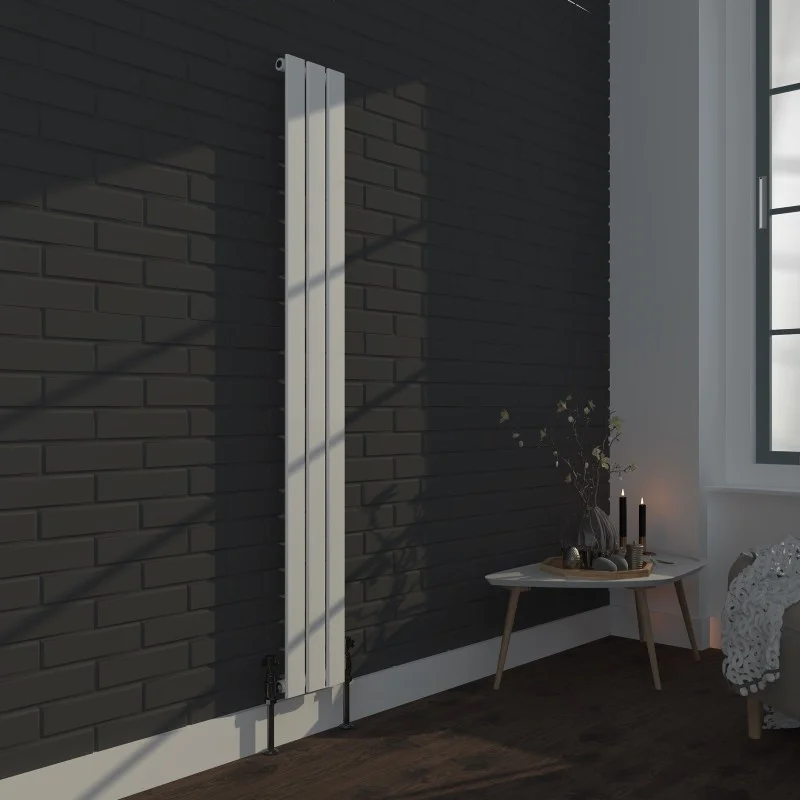 Vertical Radiator - Flat Gloss White RAL9003 - Tall Tower Traditional Column Wall Mount Radiator - Single & Double Panel Vertical Radiator - Flat Gloss White RAL9003 - Tall Tower Traditional Column Wall Mount Radiator - Single & Double Panel