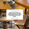 Rustic Industrial Solid Wood Dining Table / Desk / Work Table - Chunky Timber / Steel Legs (Square Legs) - 1.5m (150cm) / 1.8m (180cm) / 2m(200cm) c/w Black Square Box Legs x 2 4-8 Persons - WAVEY LIVE EDGE Rustic Industrial Solid Wood Dining Table / Desk / Work Table - Chunky Timber / Steel Legs (Square Legs) - 1.5m (150cm) / 1.8m (180cm) / 2m(200cm) c/w Black Square Box Legs x 2 4-8 Persons - WAVEY LIVE EDGE