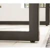 Rustic Industrial Solid Wood Dining Table / Desk / Work Table - Chunky Timber / Steel Legs (Square Legs) - 1.5m (150cm) / 1.8m (180cm) / 2m(200cm) c/w Black Square Box Legs x 2 4-8 Persons - WAVEY LIVE EDGE