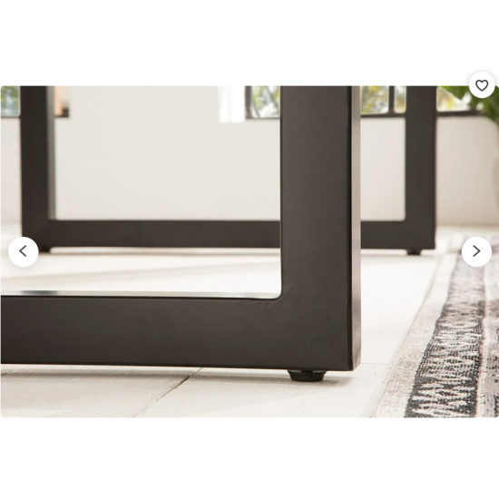 Rustic Industrial Solid Wood Dining Table / Desk / Work Table - Chunky Timber / Steel Legs (Square Legs) - 1.5m (150cm) / 1.8m (180cm) / 2m(200cm) c/w Black Square Box Legs x 2 4-8 Persons - WAVEY LIVE EDGE