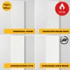 FD30 Fire Rated Internal Door Set – 30 Minute Fire Doors – White Primed Timber Doors – Blank, Cottage (Suffolk) / Traditional Panelled / Vancouver 4-Panel - 762mm/840mm x 1980mm x 44mm - c/w Optional MDF Door Frame Liner + Intumescent Strips FD30 Fire Rated Internal Door Set – 30 Minute Fire Doors – White Primed Timber Doors – Blank, Cottage (Suffolk) / Traditional Panelled / Vancouver 4-Panel - 762mm/840mm x 1980mm x 44mm - c/w Optional MDF Door Frame Liner + Intumescent Strips