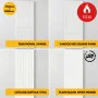FD30 Fire Rated Internal Door Set – 30 Minute Fire Doors – White Primed Timber Doors – Blank, Cottage (Suffolk) / Traditional Panelled / Vancouver 4-Panel - 762mm/840mm x 1980mm x 44mm - c/w Optional MDF Door Frame Liner + Intumescent Strips