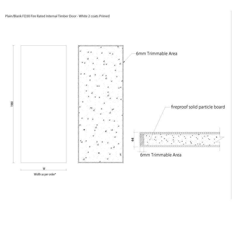 FD30 Fire Rated Internal Door Set – 30 Minute Fire Doors – White Primed Timber Doors – Blank, Cottage (Suffolk) / Traditional Panelled / Vancouver 4-Panel - 762mm/840mm x 1980mm x 44mm - c/w Optional MDF Door Frame Liner + Intumescent Strips FD30 Fire Rated Internal Door Set – 30 Minute Fire Doors – White Primed Timber Doors – Blank, Cottage (Suffolk) / Traditional Panelled / Vancouver 4-Panel - 762mm/840mm x 1980mm x 44mm - c/w Optional MDF Door Frame Liner + Intumescent Strips