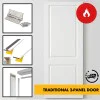 FD30 Fire Rated Internal Door Set – 30 Minute Fire Doors – White Primed Timber Doors – Blank, Cottage (Suffolk) / Traditional Panelled / Vancouver 4-Panel - 762mm/840mm x 1980mm x 44mm - c/w Optional MDF Door Frame Liner + Intumescent Strips FD30 Fire Rated Internal Door Set – 30 Minute Fire Doors – White Primed Timber Doors – Blank, Cottage (Suffolk) / Traditional Panelled / Vancouver 4-Panel - 762mm/840mm x 1980mm x 44mm - c/w Optional MDF Door Frame Liner + Intumescent Strips