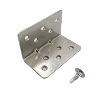 90˚ Corner Bracket x 10 Pack c/w Self Drilling Screws for Aluminium Joists