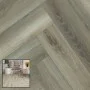 **SAMPLE ONLY** SPC Herringbone Click Flooring (Natural Oak) 5mm + 1mm Underlay Layer - Vinyl Tile - Rigid Core Stone Polymer Composite Waterproof Click Tonge & Groove Luxury Vinyl Tile Flooring Oak