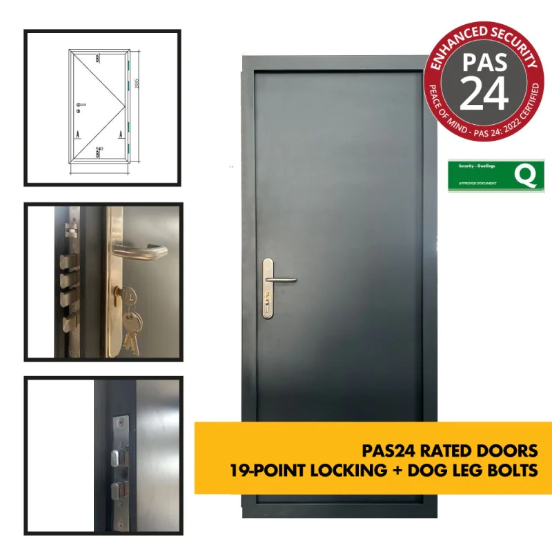 **CLEARANCE** PAS 24 Steel Door - 19-Point/Multi Point Locking -Ultra Heavy Duty External Industrial Grade Exterior Outdoor Security Door **CLEARANCE** PAS 24 Steel Door - 19-Point/Multi Point Locking -Ultra Heavy Duty External Industrial Grade Exterior Outdoor Security Door