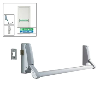 Briton 378 Push Bar Emergency Exit Rim Panic Latch - Push Bar Exit Devices Reversible for LH/RH Doors  - Allegion Briton 378.SE/378.M