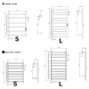 Electric Towel Rail Warmer Bathroom Radiator with Thermostat & Timer - Wall Mounted c/w Touchscreen Control Panel + Timer Chrome / Matt Black 80W - 200W Electric Towel Rail Warmer Bathroom Radiator with Thermostat & Timer - Wall Mounted c/w Touchscreen Control Panel + Timer Chrome / Matt Black 80W - 200W