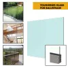 Toughened/Tempered 12mm Glass for Frameless Glass Aluminium Balustrade (0.36/0.74kN) - 1080mm h (for 1100mm FFL) - Various Widths 300mm / 600mm / 990mm