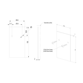 Frameless Glass Balustrade End Cap - Silver