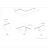 Frameless Aluminium Glass Balustrade 90˚ Corner Piece - 150mm x 150mm