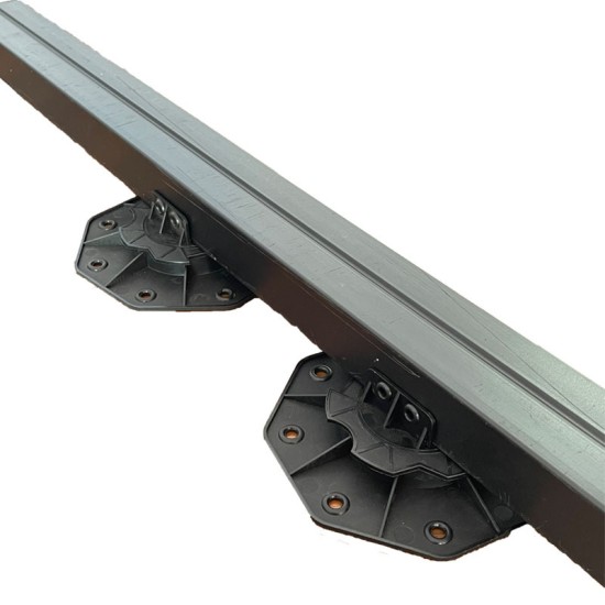 Adjustable Height Pedestal Supports for Decking Joists HEAVY DUTY - 60mm to 140mm - Riser Feet Bases for Composite Decking Joists Sub Frame