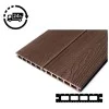 Composite Decking Board Eco Teak Brown Wood Grain Effect 3m - Plastic Decking PVC Decking WPC Decking Hollow Garden Exterior Decking Boards