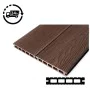 Composite Decking Board Eco Teak Brown Wood Grain Effect 3m - Plastic Decking PVC Decking WPC Decking Hollow Garden Exterior Decking Boards