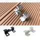 Decking Clips - Intermediate T Clips - Concealed Hidden Stainless Steel T Clips Fixings (100) for Composite Decking Plastic Decking PVC Decking WPC Decking Board Decking Clips - Intermediate T Clips - Concealed Hidden Stainless Steel T Clips Fixings (100) for Composite Decking Plastic Decking PVC Decking WPC Decking Board
