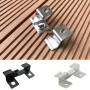 Decking Clips - Intermediate T Clips  - Concealed Hidden Stainless Steel T Clips Fixings (100) for Composite Decking Plastic Decking PVC Decking WPC Decking Board