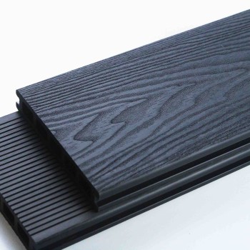 SAMPLE Composite Decking - Grey / Black / Ash / Brown / Anthracite Grey Wood Grain Effect 3m - Plastic Decking PVC Decking WPC Decking Hollow Garden Exterior Decking Boards 