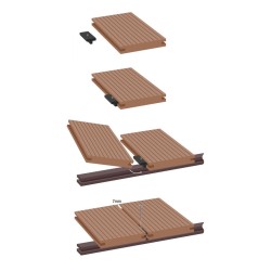 Decking Starter Clips Fixings stainless steel anti corrosive  (25) for Composite Decking Plastic Decking PVC Decking WPC Decking Board