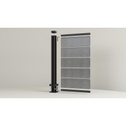 **SAMPLE ONLY** Composite Fence Slats 1800mmm / 6ft - Anthracite / Light Grey - Composite Tonge & Groove Fence Panels Slats